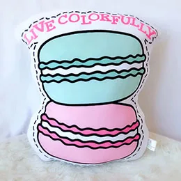 Cake Модные розовые плюшевые подушки колпачок Пончик кофе гитара Tomoto кетчуп торт лимонный КИТ Спортивная еда животные фрукты Музыка Декор Подушка - Цвет: Cake
