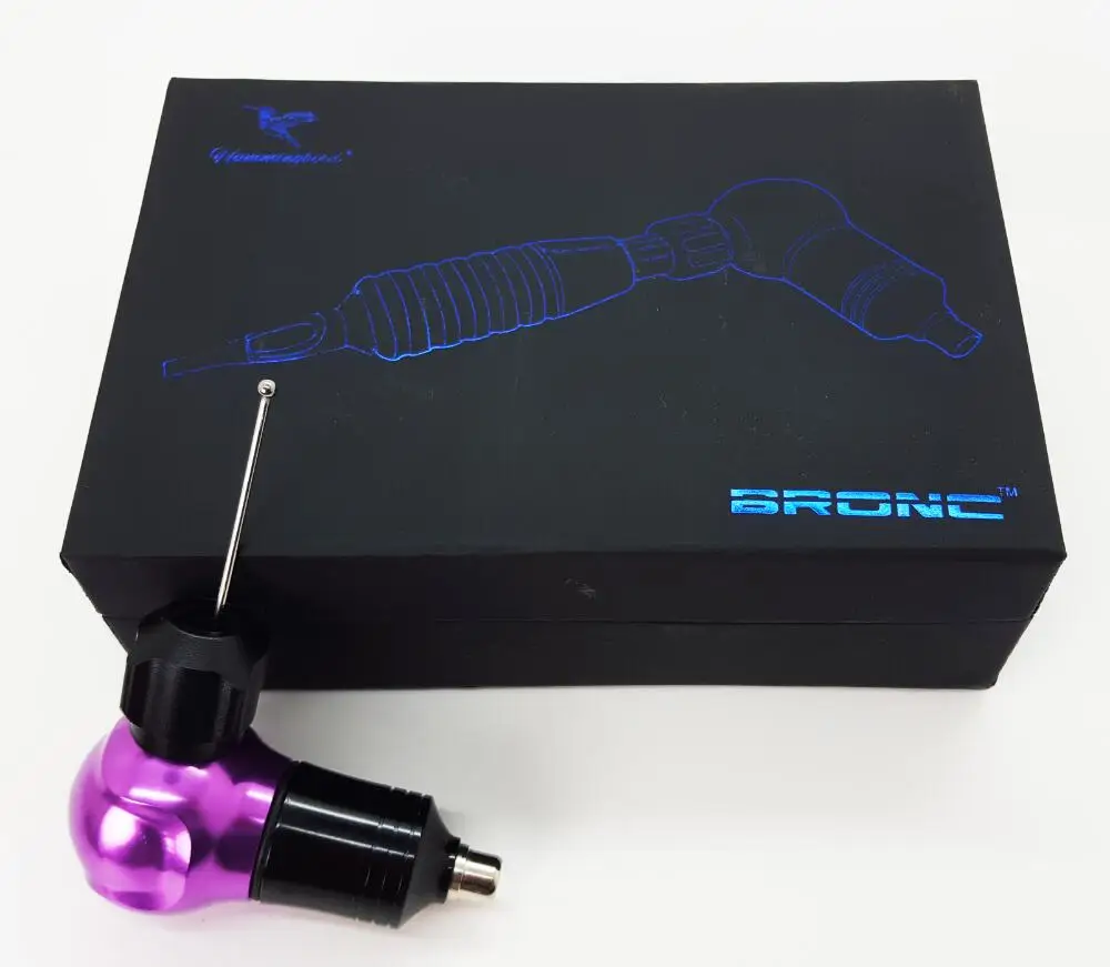 

Professional BRONC Cartridge Rotary Tattoo Machine Purple Swiss Motor for Shader & Liner Supply Free RCA Cord