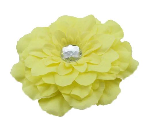 Wholesale 50pcs/lot Free Shipping Fashion Fabric Gerbera Peony Flowers Without Clips Hair Garment Accessories 13color TH91 |