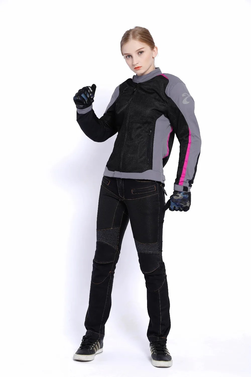 Мотоциклетная куртка Женский мотоциклетный костюм весна лето дышащая сетчатая