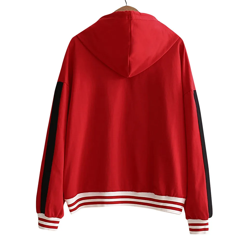 CHAMSGEND для женщин толстовки Толстовка Рождество снег свитер с капюшоном джемпер