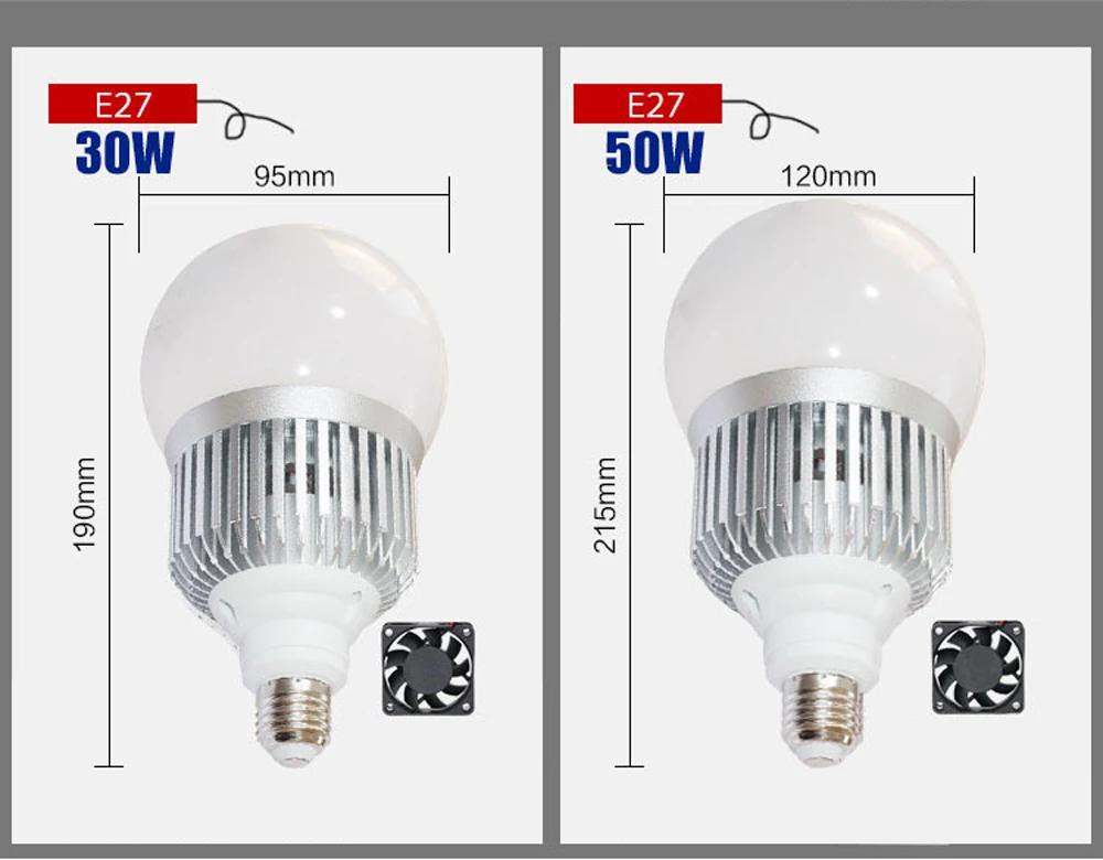 Высокомощная Светодиодная лампа 30 Вт 150 3535SMD E40 E27 светодиодная для склада AC220V
