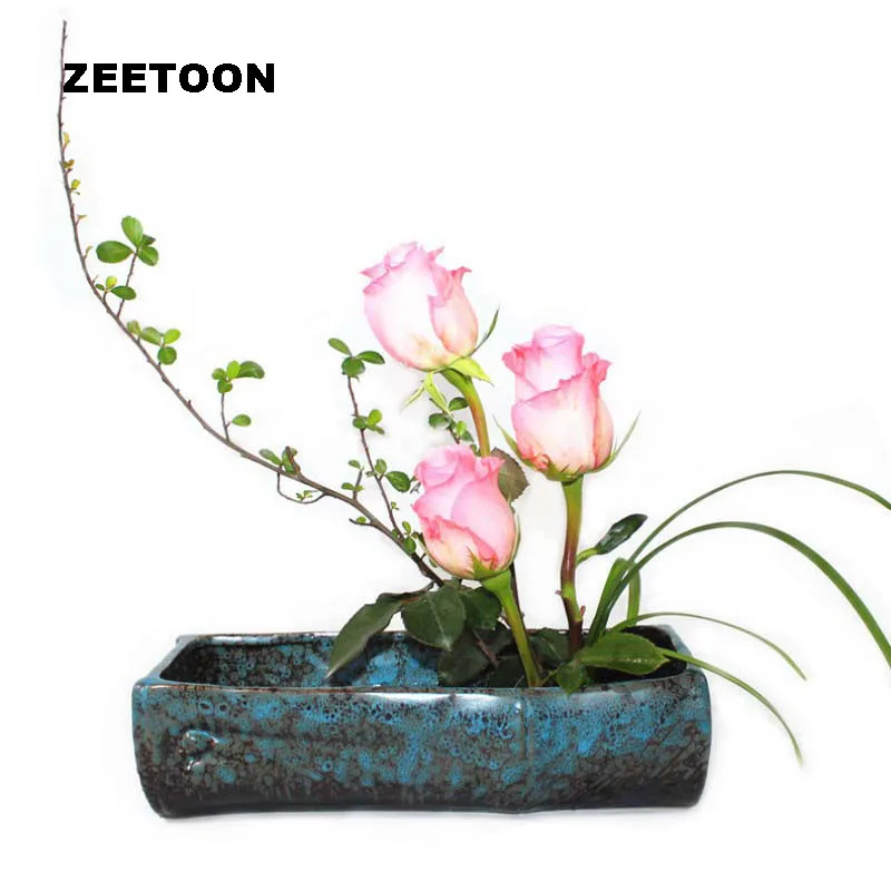 

Japanese Flowers Coarse Pottery Vase hydroponic pots Jardiniere Ikebana Tabletop Flower Pot Flowers Arranging Vintage Home Decor