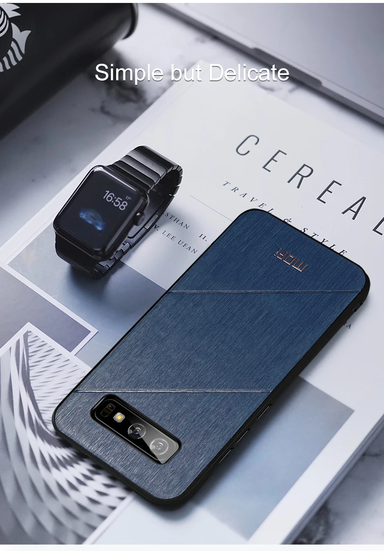 MOFi для galaxy s10 plus чехол s10e задняя крышка Жесткий противоударный pu кожаный силиконовый чехол с бантом для samsung s10+ чехол