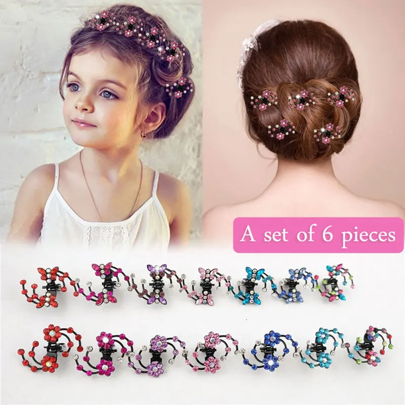 Южная Корея дикий горный хрусталь небольшой зажим головной убор ребенок бабочка