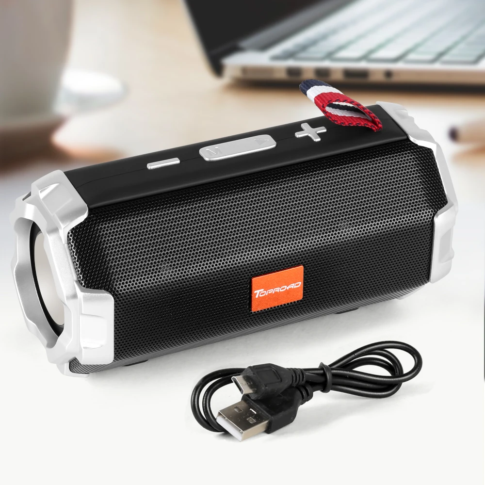 Портативная Bluetooth Колонка TOPROAD Hi Fi беспроводная стереоколонка с сабвуфером