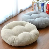 linen futon thickening circle large floor cushion japanese style balcony seat cushion