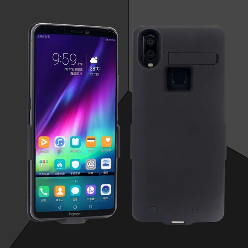 black 10000 мАч для Xiaomi Max 3 Чехол-подставка для смартфона чехол для батареи смарт-банк питания для Xiaomi Max 3 чехол для зарядного устройства - Цвет: black