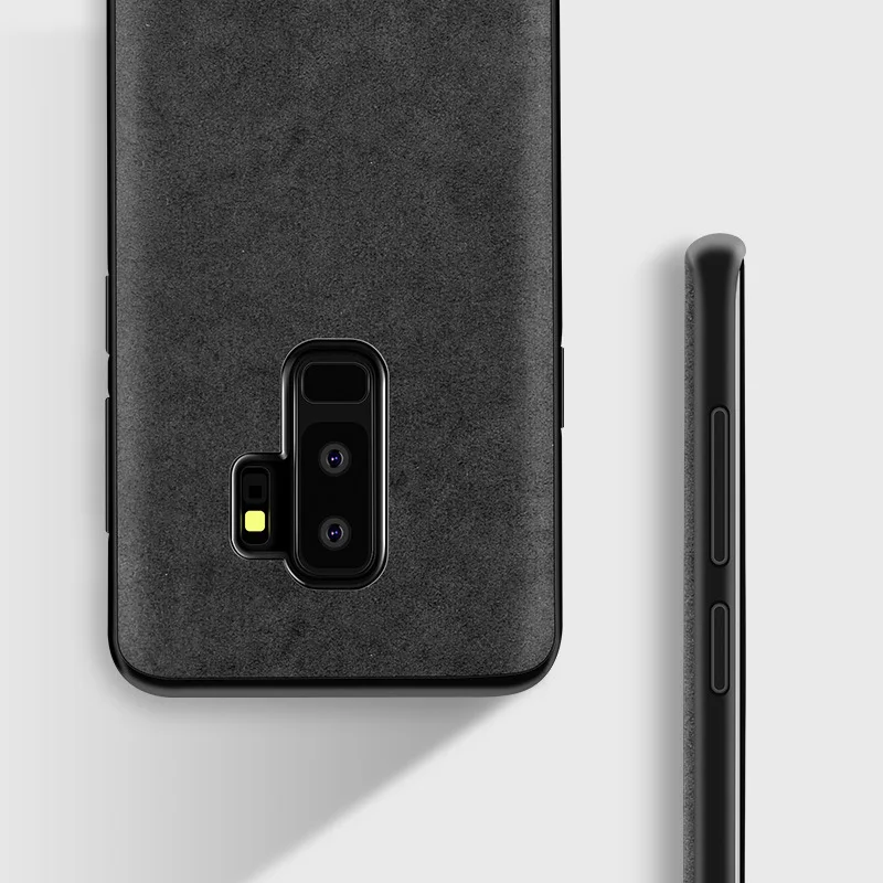 Для Samsung galaxy S9 чехол Роскошный 360 градусов замша кожа + ПК ТПУ полная защита