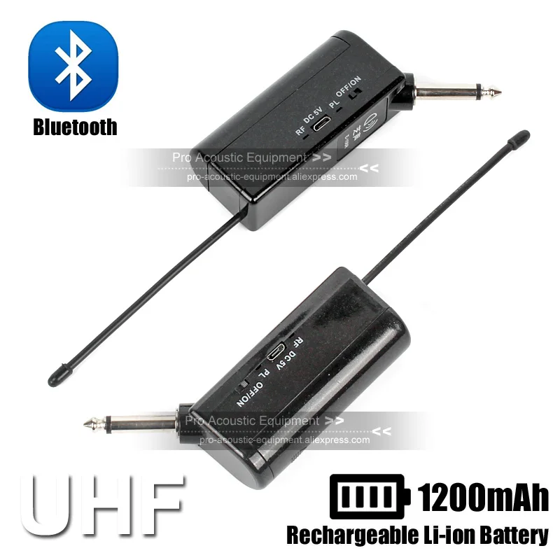 Беспроводная система с перезаряжаемым аккумулятором BLUETOOTH UHF приемник