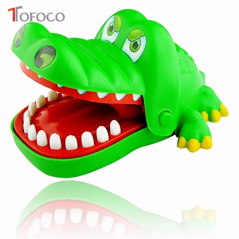 TOFOCO горячий зуб аллигатора детские игрушки кусая рука крокодил зубы игрушка