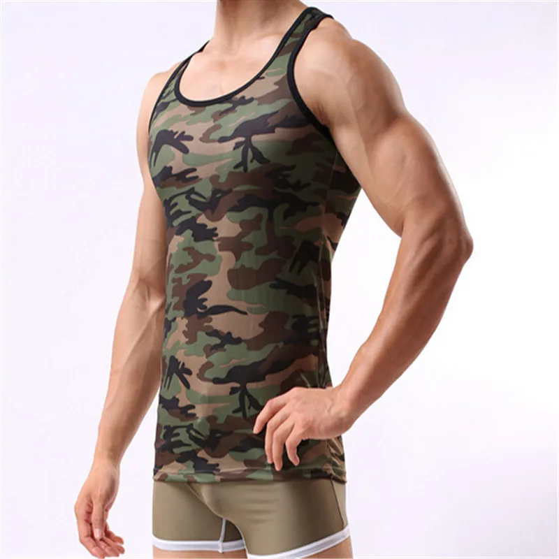 Мужская камуфляжная футболка футболка|mens camouflage tank top|men undershirtcamouflage |
