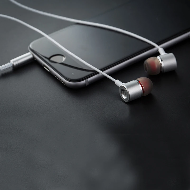 Оригинальные 3 5 мм Металлические вставные проводные наушники HiFi стерео бас с