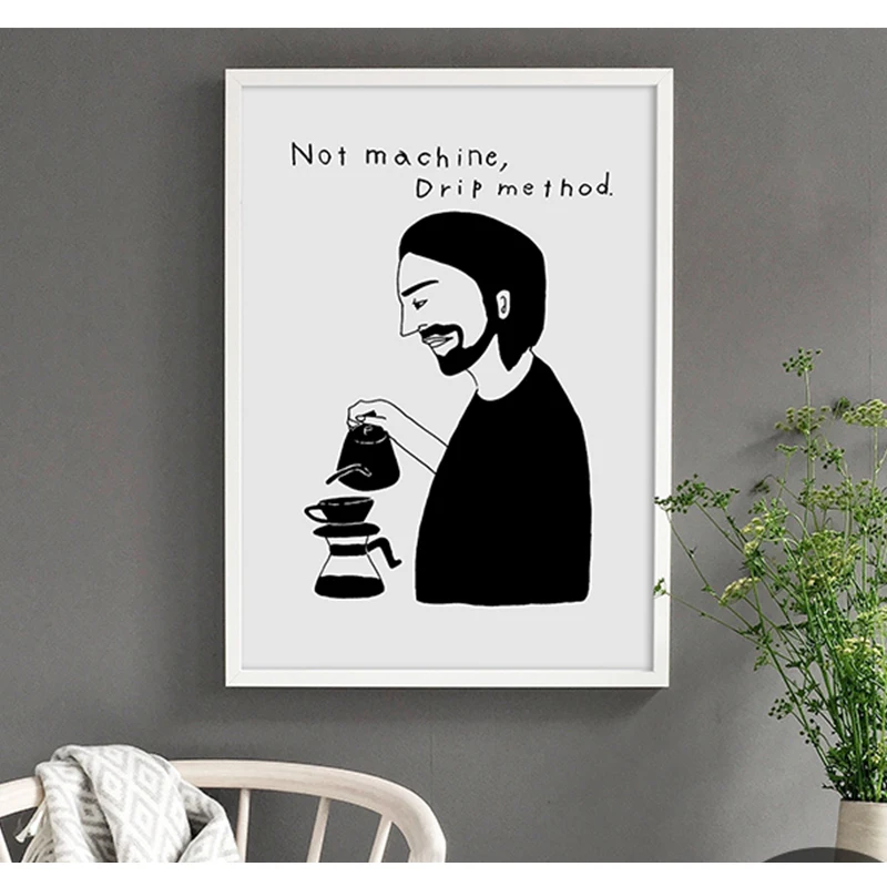 Северное современное постерное изображение на холсте белого и черного цветов портрета, ретро-винтажный постер с печатью.