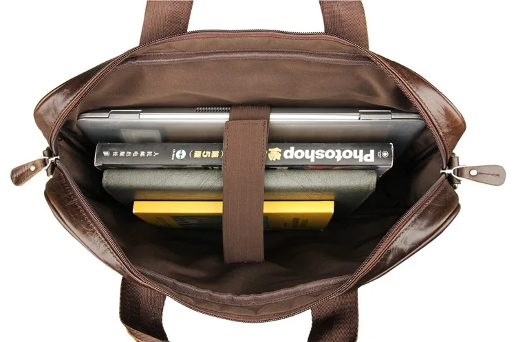 Новые продукты 100% натуральная винтажная сумка для ноутбука деловой портфель