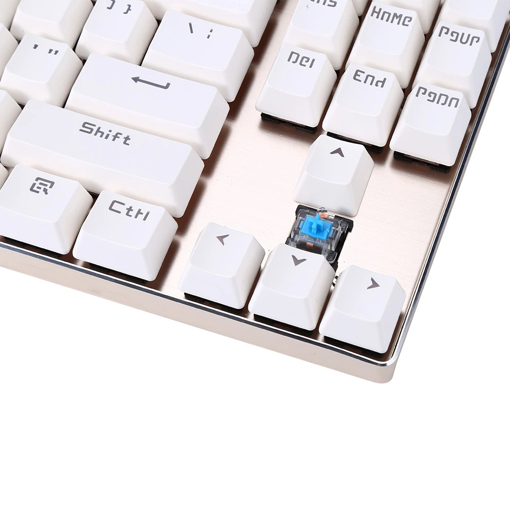 Новый Motospeed K87 Игры Механическая клавиатура RGB синий переключатель полный N key Rollover