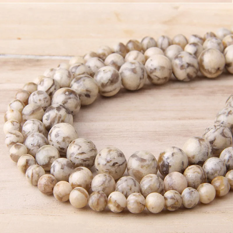 Бусины Из Натурального полевого шпата 6-12 мм камень драгоценный круглый бусин