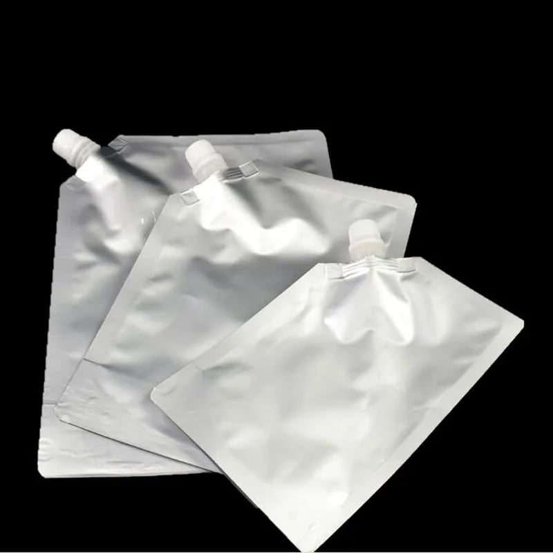 250 шт 14*21 см 500 мл желе Doypack алюминиевый мешочек с носиком из фольги сок пустой