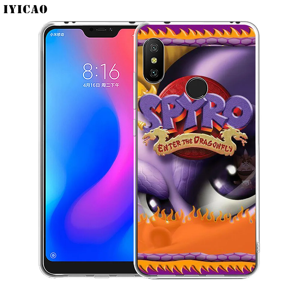 Мягкий силиконовый чехол для телефона IYICAO Spyro The Dragon Xiaomi Redmi 4A 5A 6A Note 7 6 5 Pro Plus 4X