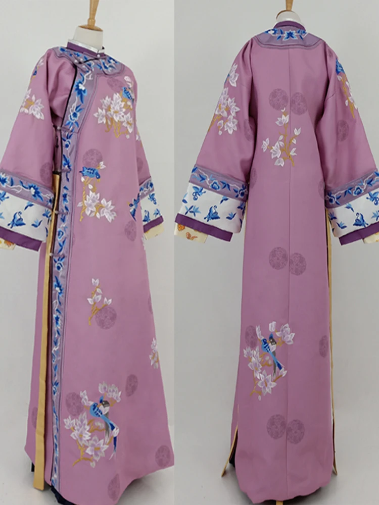 Фиолетовый костюм принцессы с вышивкой Wu JinYan Wei Ying Luo Qing Hanfu для телевизионной игры история дворца яньси