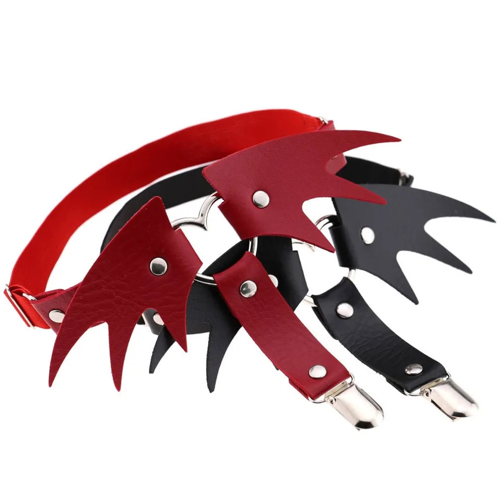 Сексуальные женские носки готика Харадзюку эластичный бандаж подвязки пояс панк