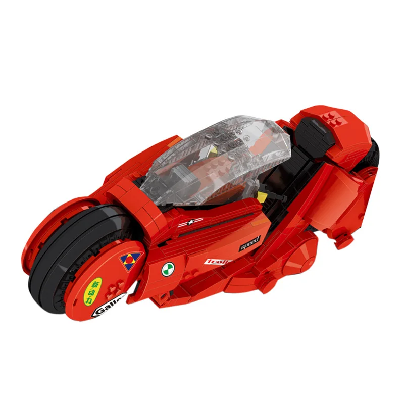 Motorcycle no box Строительные блоки совместимый бренд 919 шт. JINTIAN Citizen Akira Motobike Keita мотоцикл MOC Модель Кирпичи игрушки для детей Подарки - Цвет: Motorcycle no box