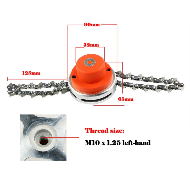 Универсальная стальная газонокосилка триммер лезвие цепь для головы кусторез