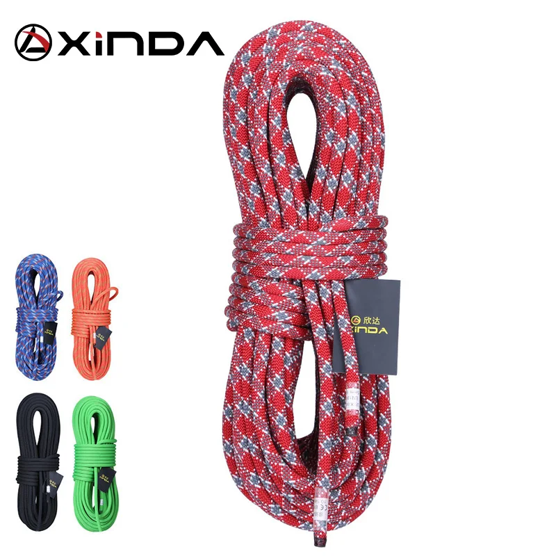 

XINDA 10M Camping Rock Climbing Rope 10mm Static Rope diameter 5200lbs High Strength Lanyard Safety Climbing Equipment Survival