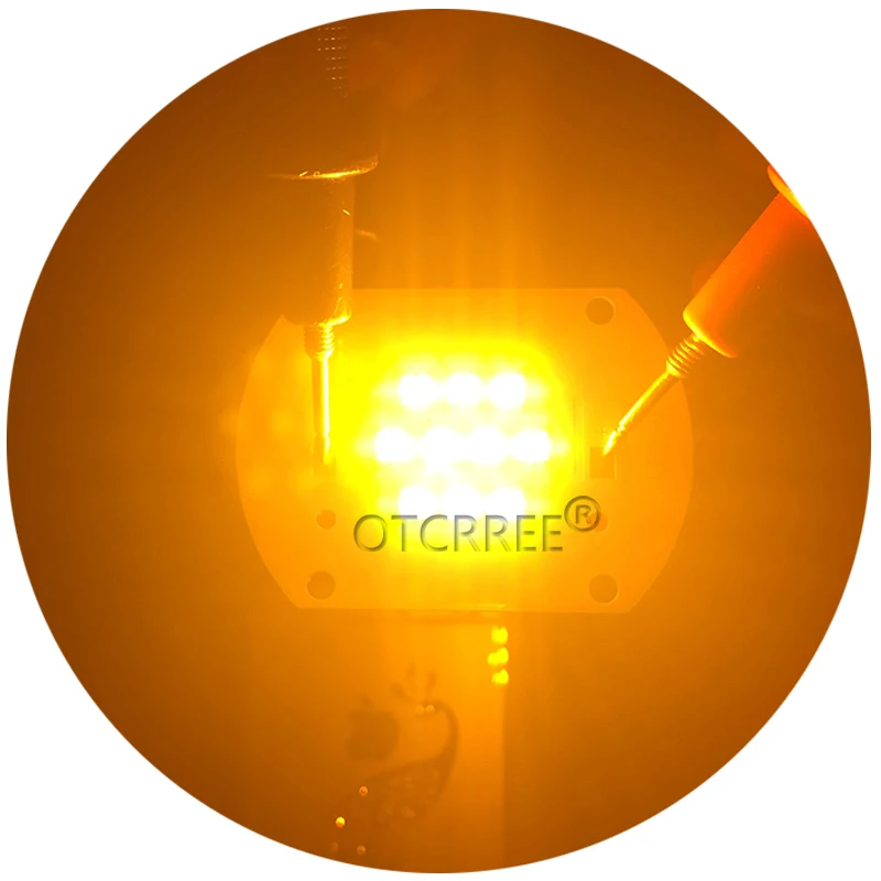 LG50W янтарный светодиодный чип эмиттерные диоды GoldenYellow 1800-2000K используются для