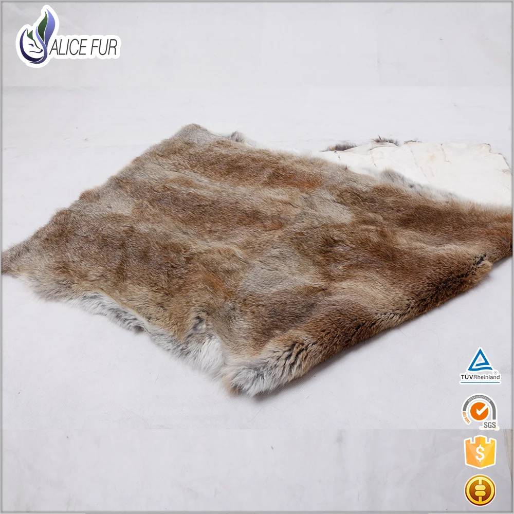 Натуральная кроличья меховая шкура/натуральная серая пластина из кроличьей