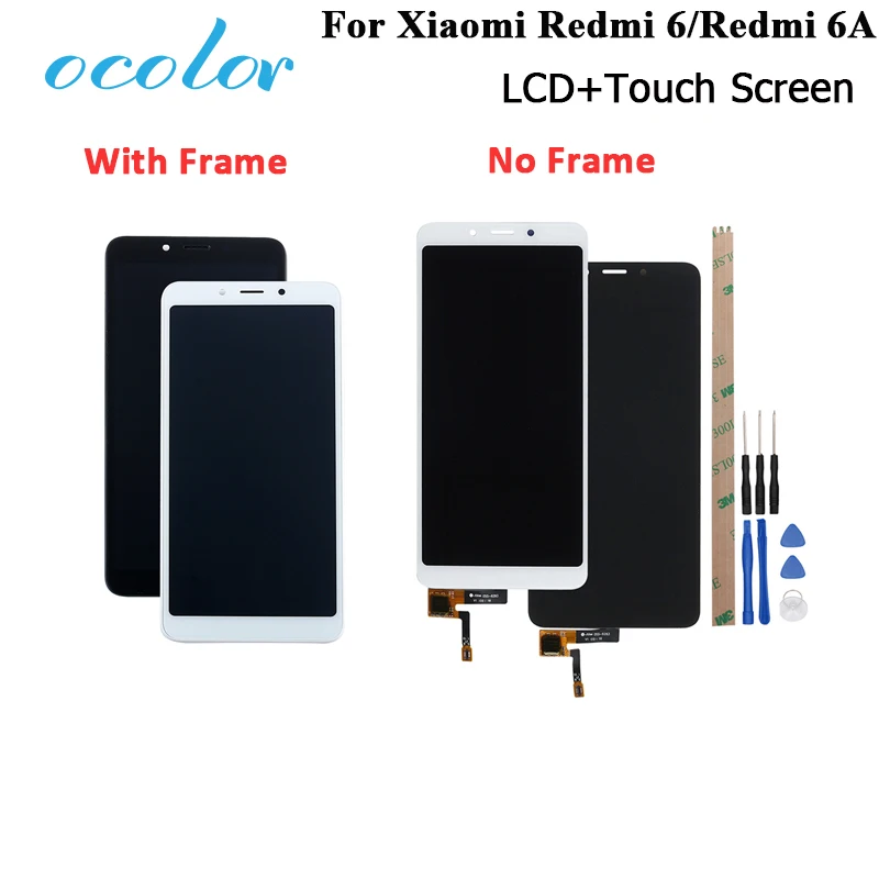 ЖК дисплей и сенсорный экран ocolor для XiaoMi Redmi 6 сменный дигитайзер с инструментами