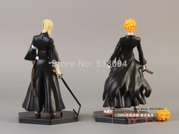 Аниме Bleach Kurosaki ichigo Hitsugaya Toushirou Kira Iziru ПВХ фигурка Коллекционная модель игрушки 4 шт./компл. BLFG004