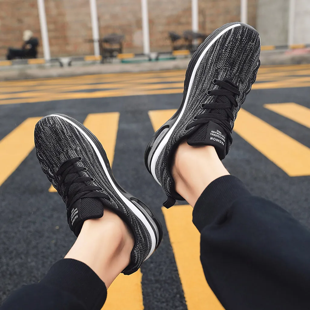 Мужская повседневная обувь легкие вулканизированные кроссовки с дышащей сеткой