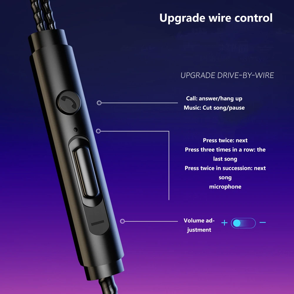 Стереонаушники V20 с отличными басами наушники вкладыши микрофоном спортивные