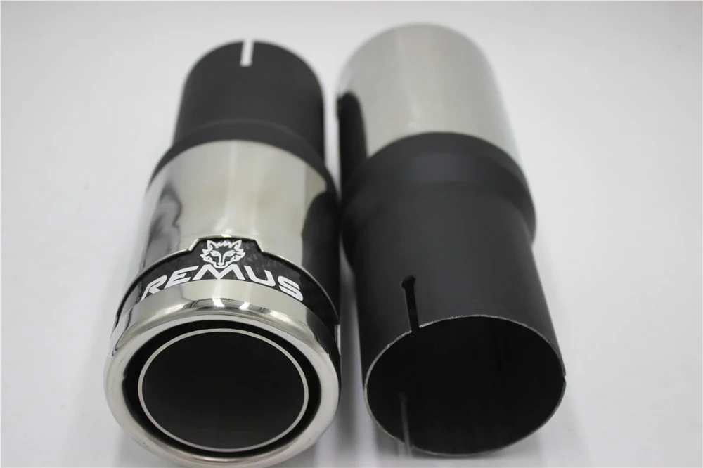 1 пара автомобильный глушитель из нержавеющей стали 63 мм|muffler exhaust systems|exhaust stainless