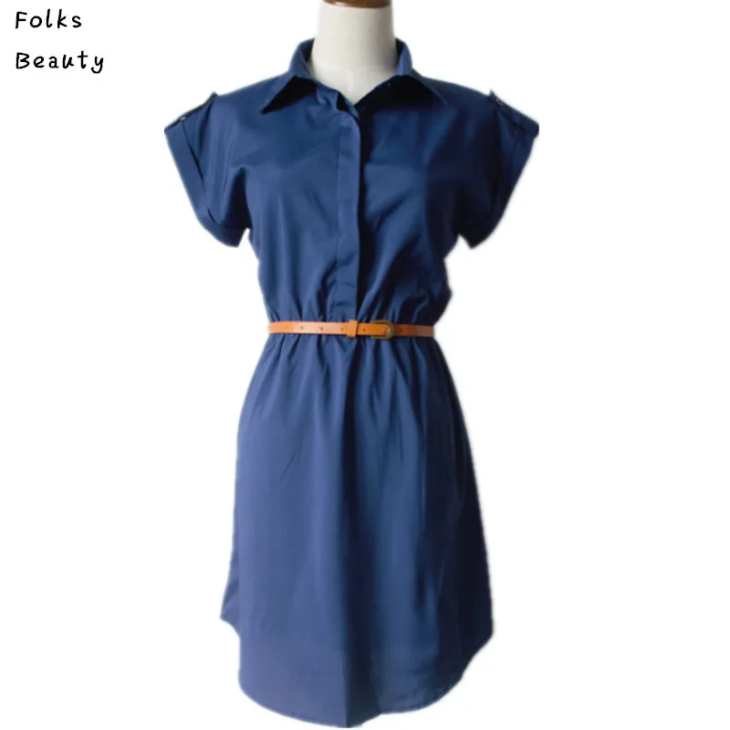 Женское платье большого размера летнее короткое ТРАПЕЦИЕВИДНОЕ однотонное