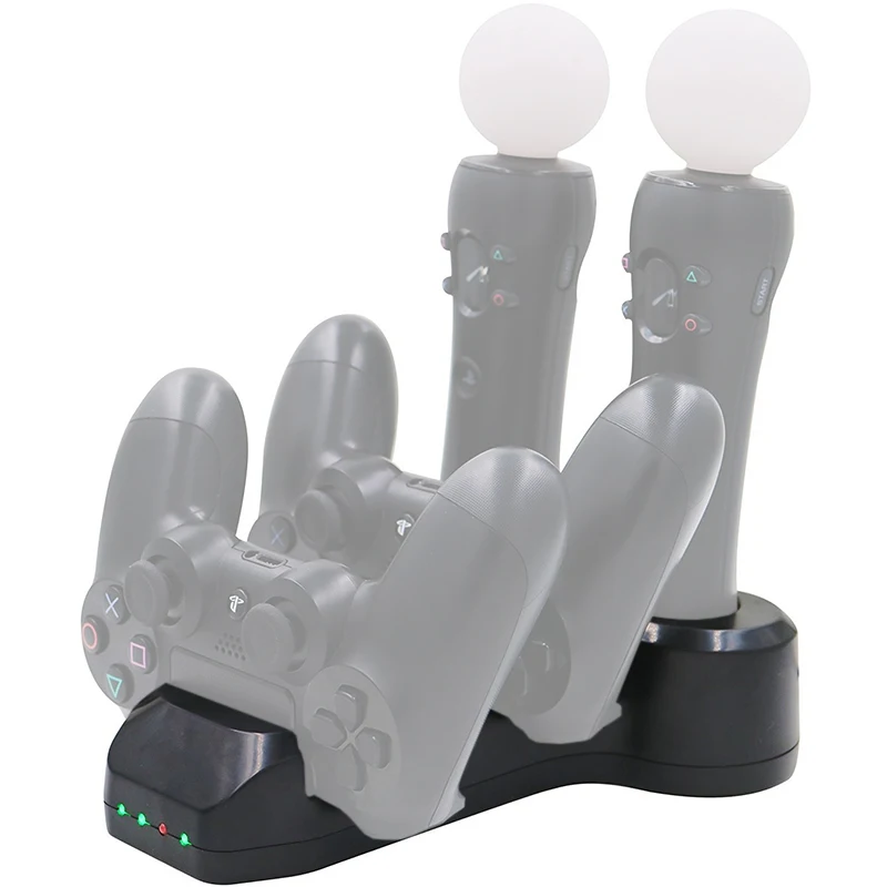 Контроллер PS VR Move Motion док станция для PS4 с двойным зарядным устройством подходит