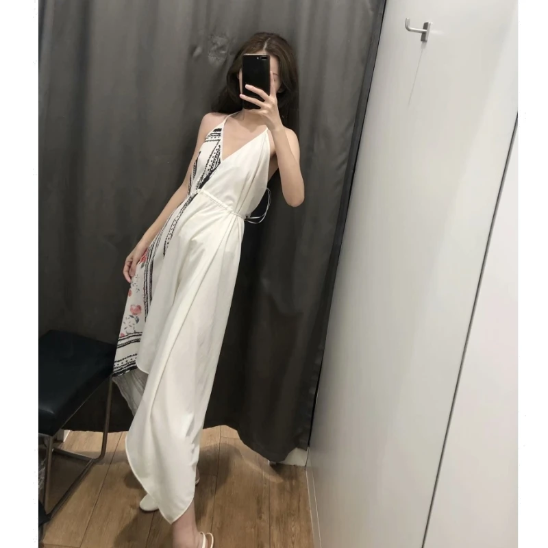 Новинка 2019 женское повседневное асимметричное платье с v-образным вырезом и