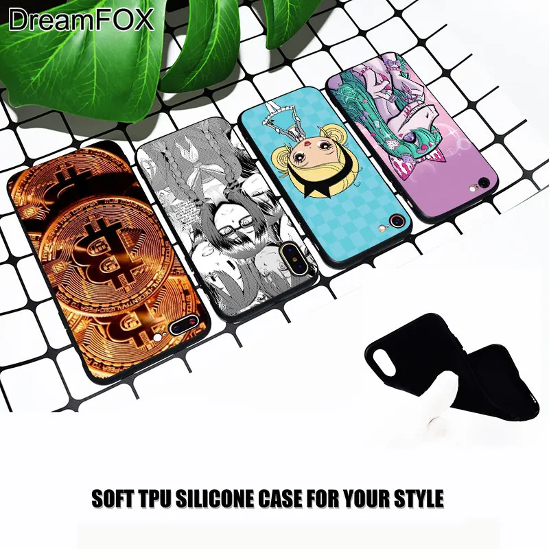 M403 Bitcoin Ahegao Harajuku Black Soft TPU Silicone Case Cover For Apple iPhone 11 Pro XR XS Max X 8 7 6 6S Plus 5 5S 5G SE |