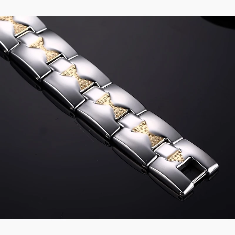 Мужской браслет Vinterly магнитный из нержавеющей стали с бантом на запястье |