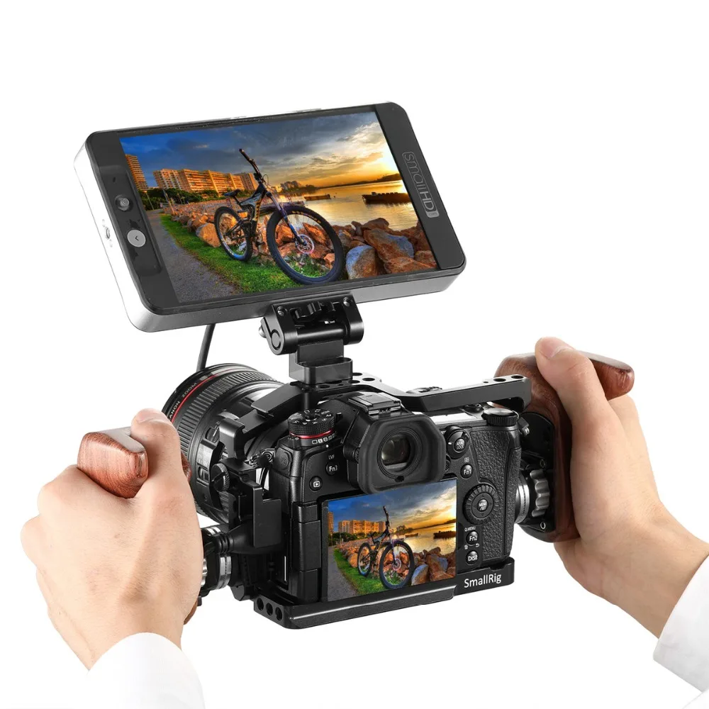 SmallRig G9 клетка для Panasonic Lumix Quick Release Dslr Камера с железнодорожный вокзал Холодный