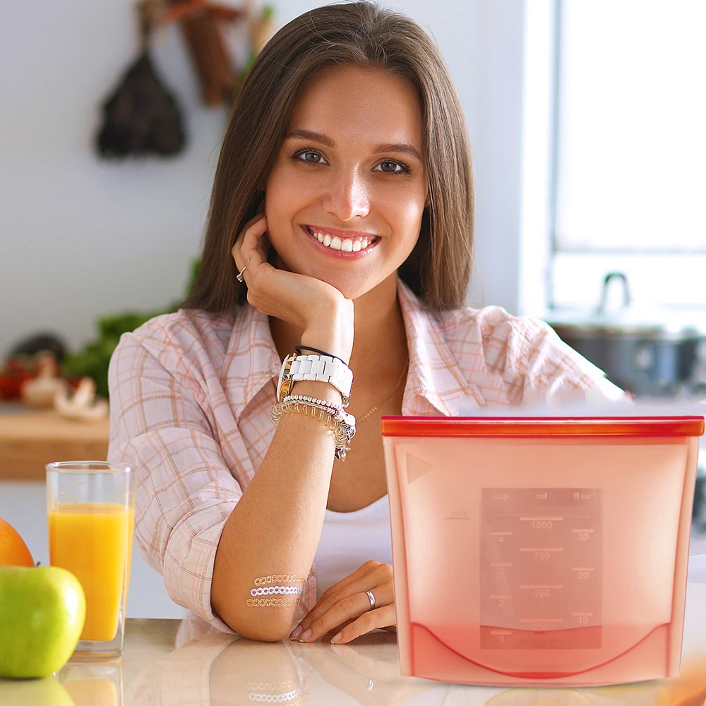 14 шт многоразовые силиконовые пакеты для хранения еды Drawstring Mesh производят сумки прозрачные стоячие набор пакетов органайзеры для холодильника