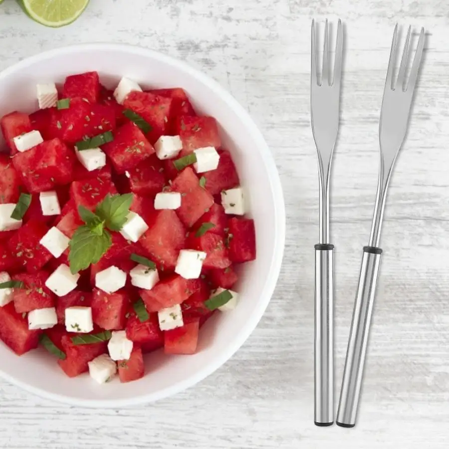 6 шт. нержавеющая сталь Горячая вилка для горшка пикника барбекю гриль гриля