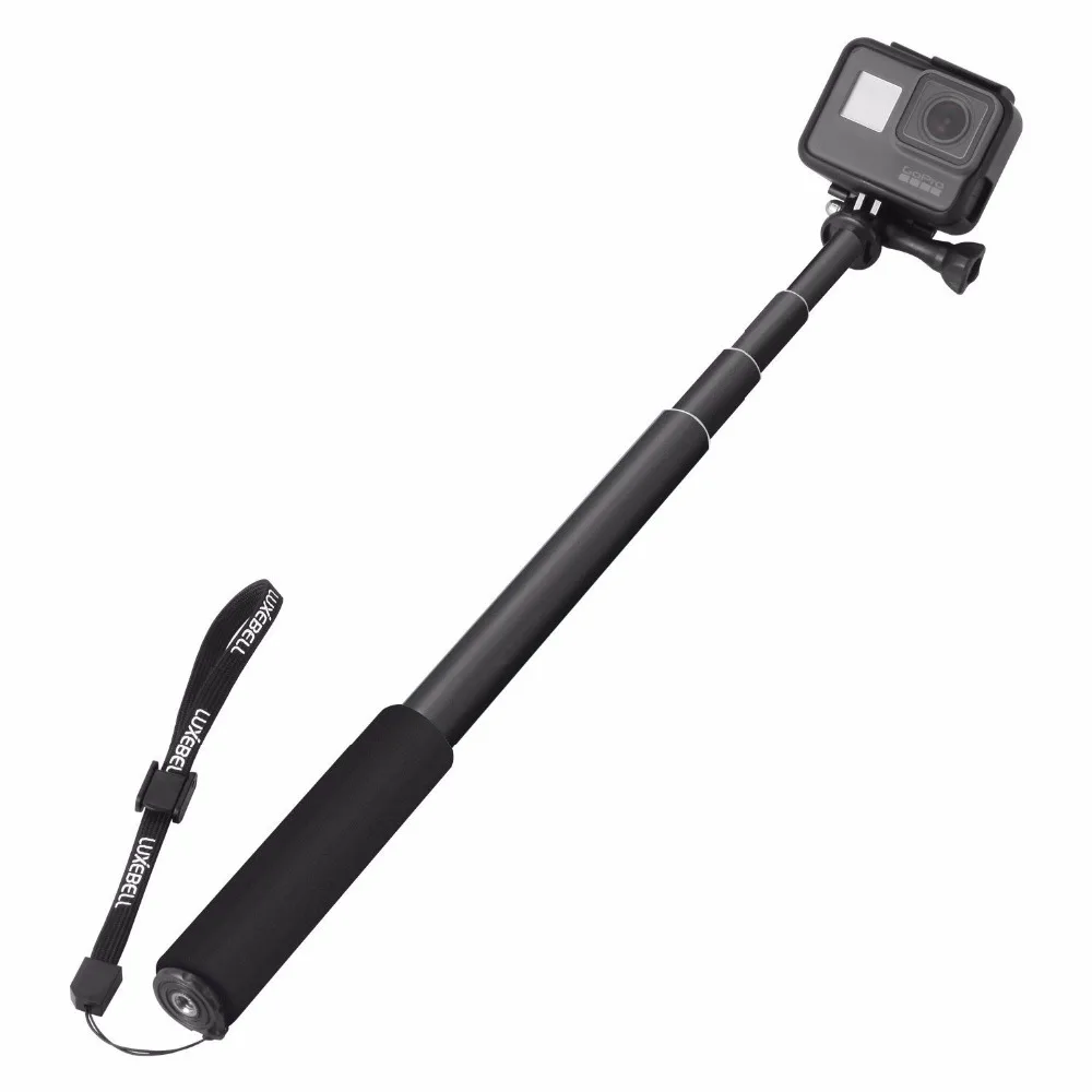 Раздвижной алюминиевый монопод для селфи Gopro Hero 8 7 6 5 4 Xiaomi Yi 1 2 4K Lite аксессуары SJcam