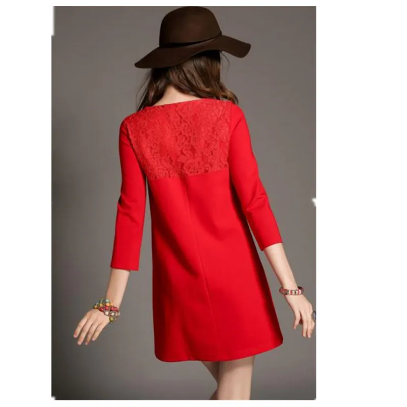 Женское кружевное платье трапециевидной формы длиной до колена для беременных