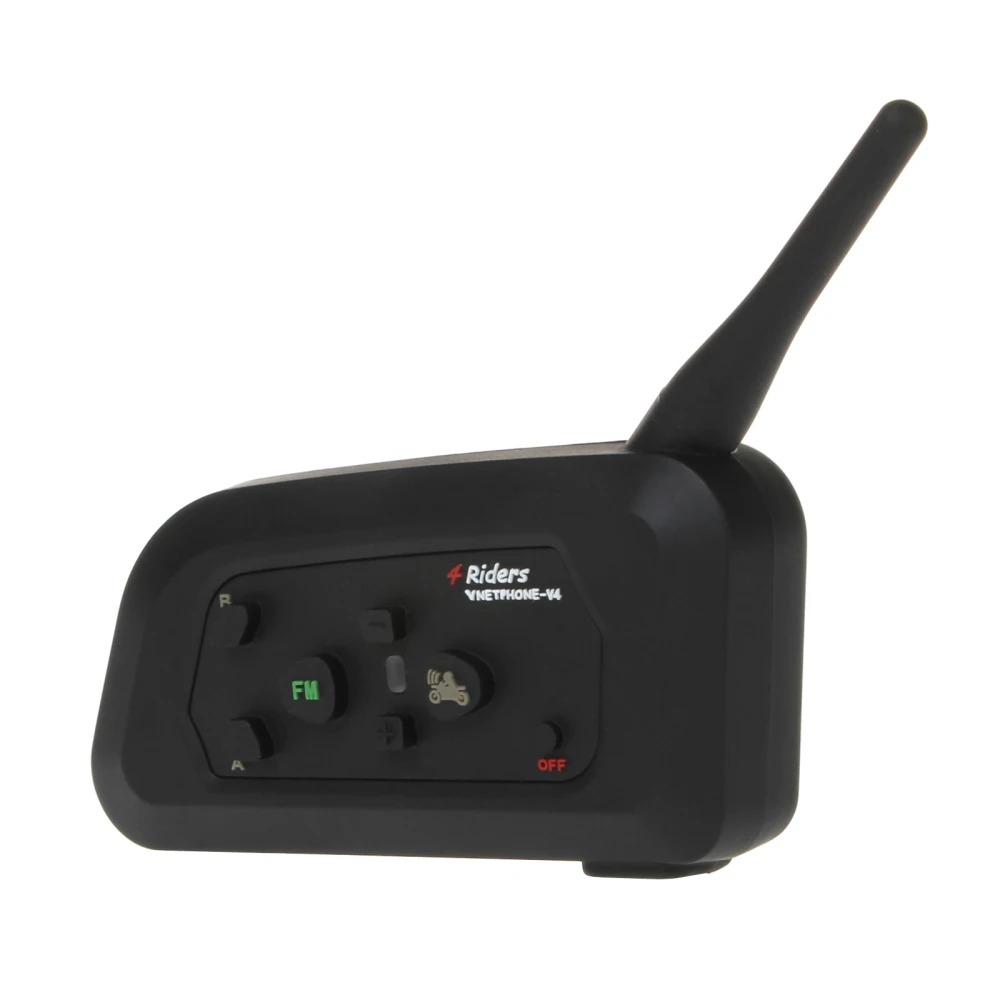Новый 1200 м Мотоциклетный Bluetooth Шлем Интерком для 4 всадников BT MP3 беспроводной