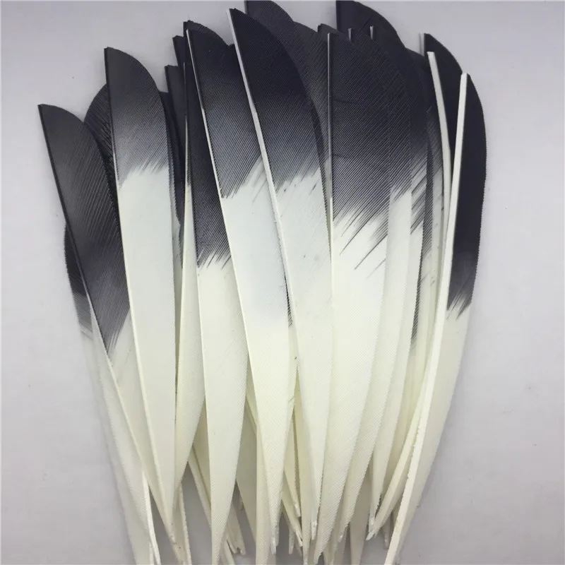 50 шт. 5 &quotвысокое качество капли воды форма белый и черный стрельба из лука охота