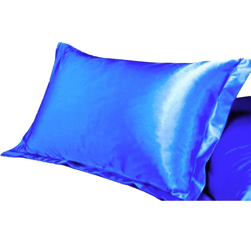 2 шт красота Королева/стандартный шелк ~ y атласная чехол чка 48x74 см|pillow case cover|pillows