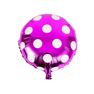 18 дюймов Алюминиевая фольга шар Большие Гелиевые в круглую горошину воздушные