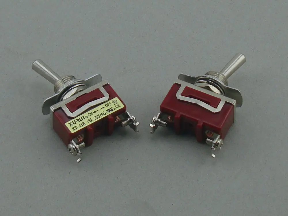 5 шт. XT 11B 15A 250VAC SPST ON FF тумблер с винтовыми клеммами|switch switch|switch 15aswitch toggle |